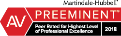Martindale-Hubbell - Peer Rated for Highest Level of Excellence